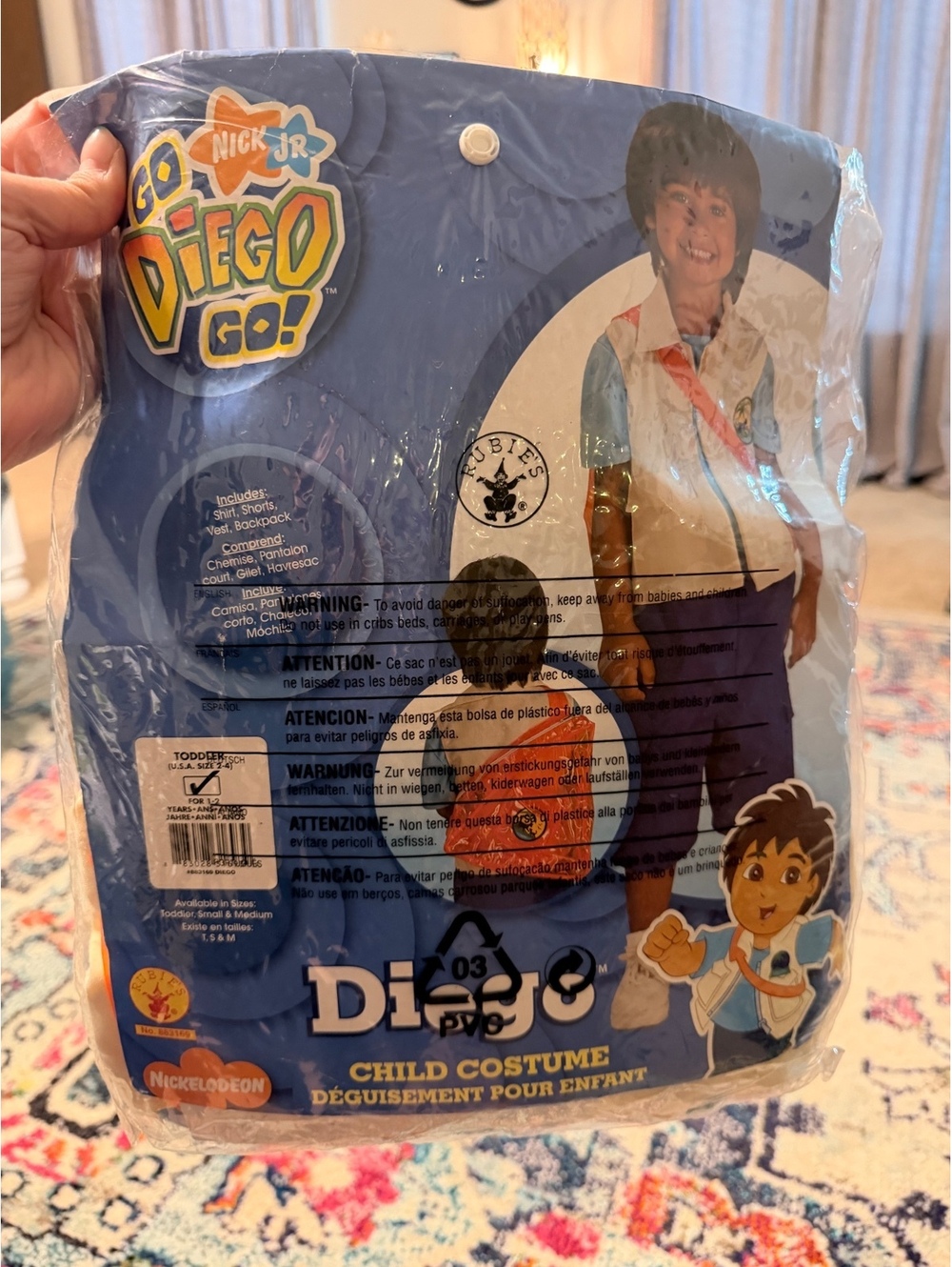 Nickelodeon Go Diego Go! Toddler Child Costume Size 2-4 Rubie's